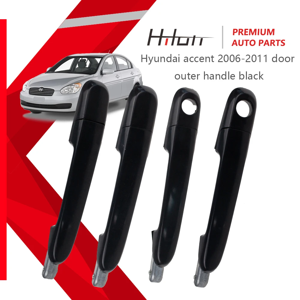 

Door Outer Handle Black For Hyundai Accent 2006-2011 82650-1E000 82660-1E000 83650-1E000 83660-1E000