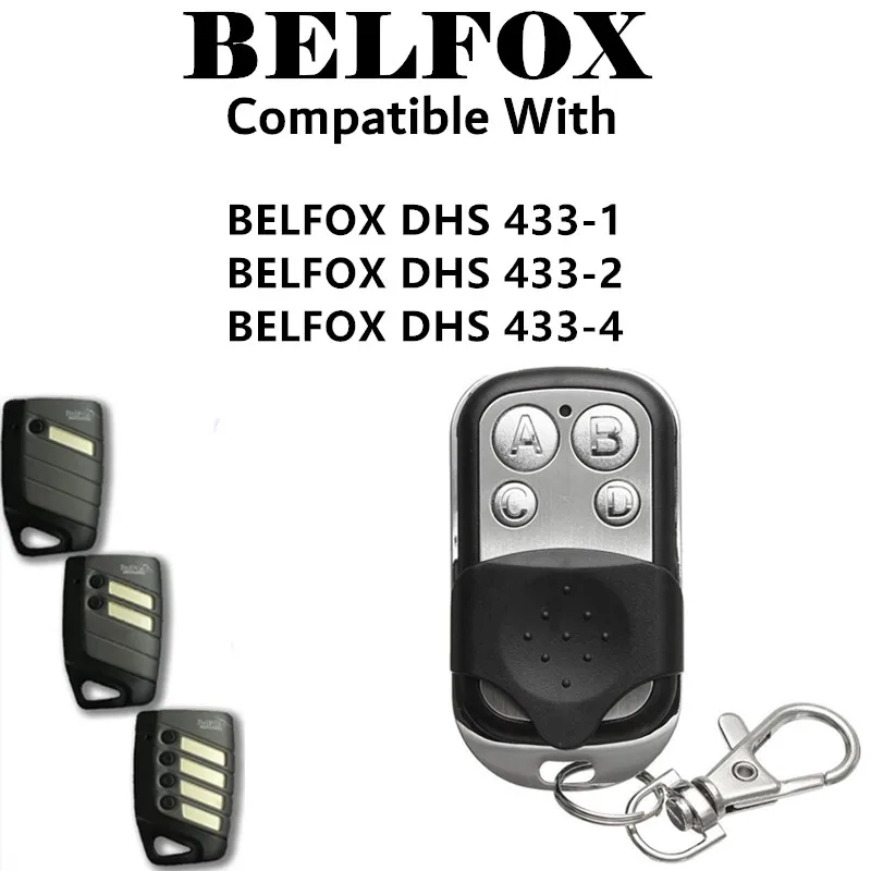 BELFOX DHS 433-1, DHS 433-2, DHS 433-4, DHS433(7733) 433.92mhz fixed code Remote Control Duplicator