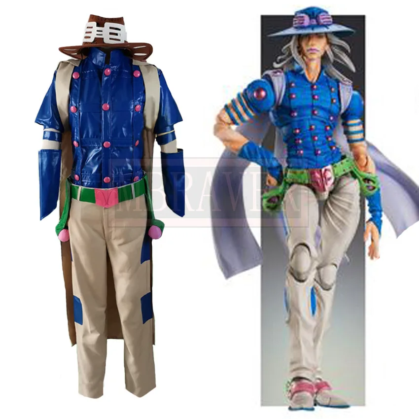 

Steel Ball Run Gyro Julius Caesar Zeppeli Cos Cosplay Costume Halloween Christmas Custom Made Any Sizes