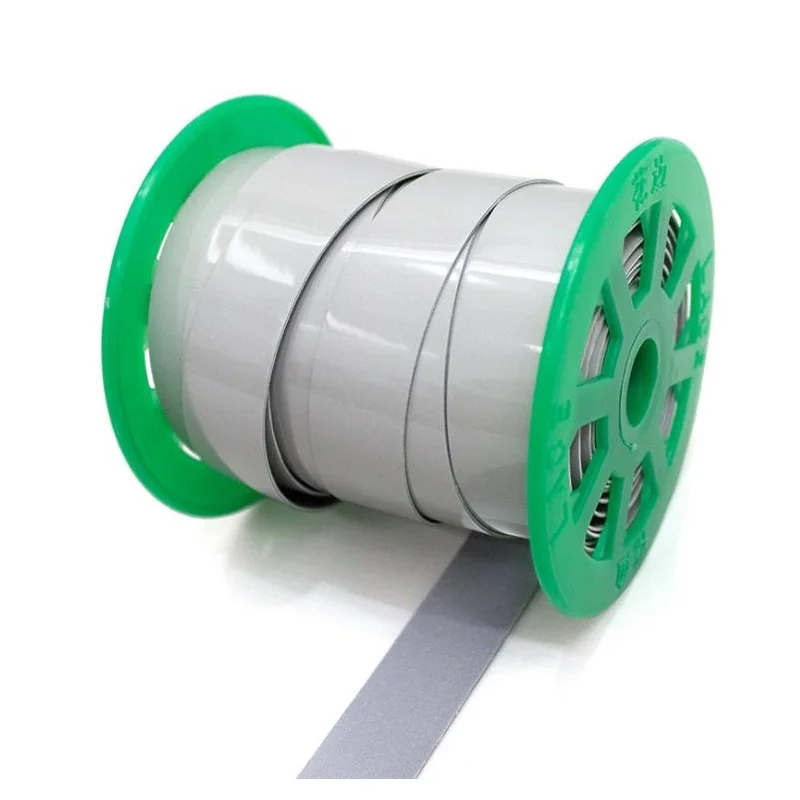 2CM di Larghezza A Doppio Feste Riflettente Tessuto Elastico di Stirata Striscia Riflettente Cucito In Abbigliamento