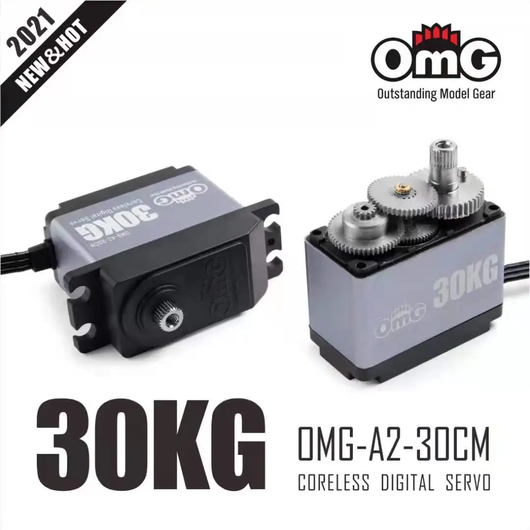 

OmG 30KG OMG-A2-30CM Standard size coreless high voltage digital Servo Fit For rc plane