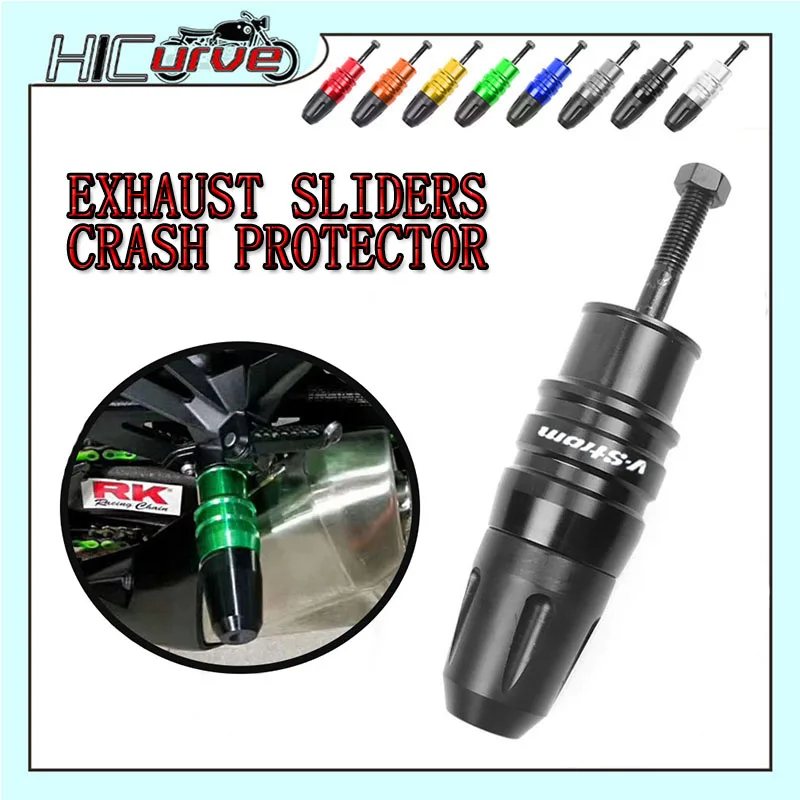 Motorcycle Accessories Frame Crash Pads Exhaust Sliders Protector Fit For DL1000 V-Strom 650 650XT VStrom DL250