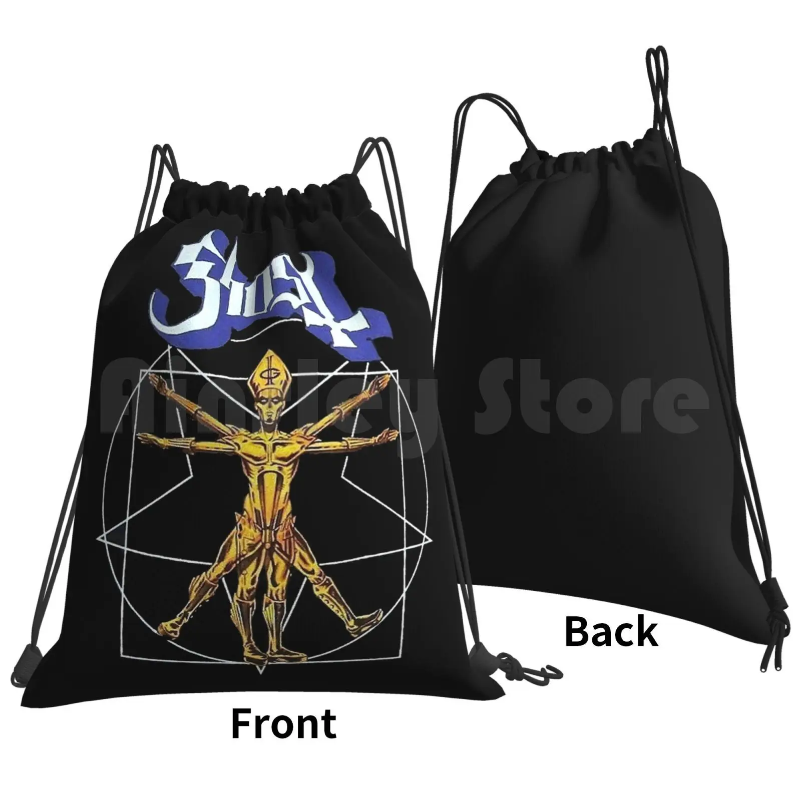 Best Seller New-Ghost Backpack Drawstring Bags Gym Bag Waterproof Ghost Band Ghost Long Sleeve Band Ghost Phone Skin Band