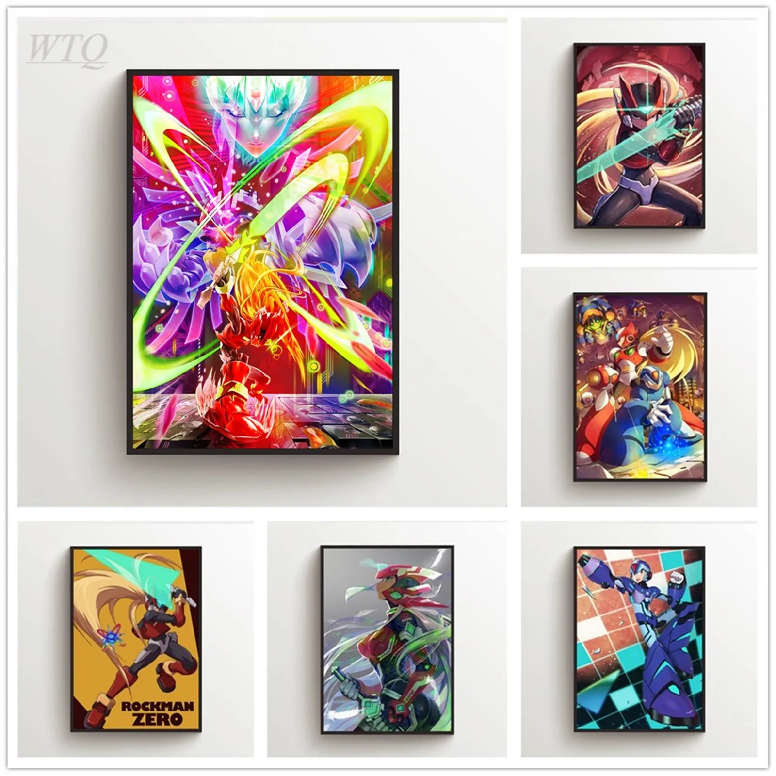 Anime Posters Rockman Megaman Posters and Prints Wall Poster Canvas Painting Home Decor Wall Art Photos for Children's Room