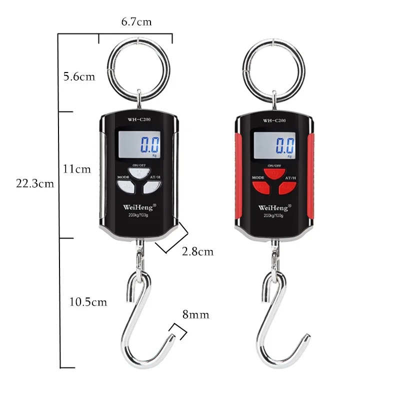 150kg 50g 300kg Crane Scale Heavy Duty Electronic Digital Stainless Steel Hook Scale Hanging LCD Loop Weight Balance 40% off