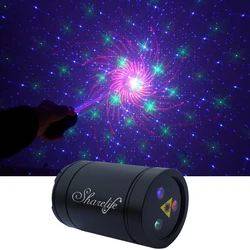 Sharelife Mini Portable RGB Gobos Laser USB Lights Rechargeable Magnetic Attraction for Home Party DJ Room Stage Lighting DP-RGB