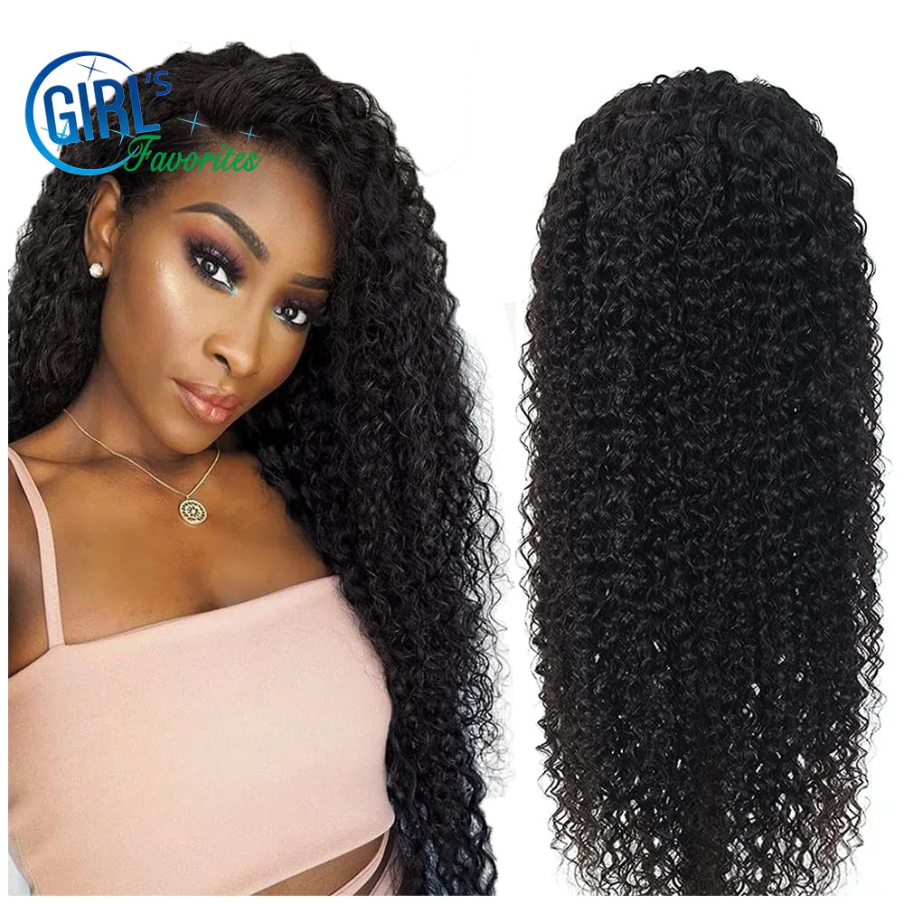 

Human Hair Wig 13x4 Lace Frontal Kinky Curly HD Lace Wigs For Women Transparent Lace Wigs Glueless Pre Plucked Hairline