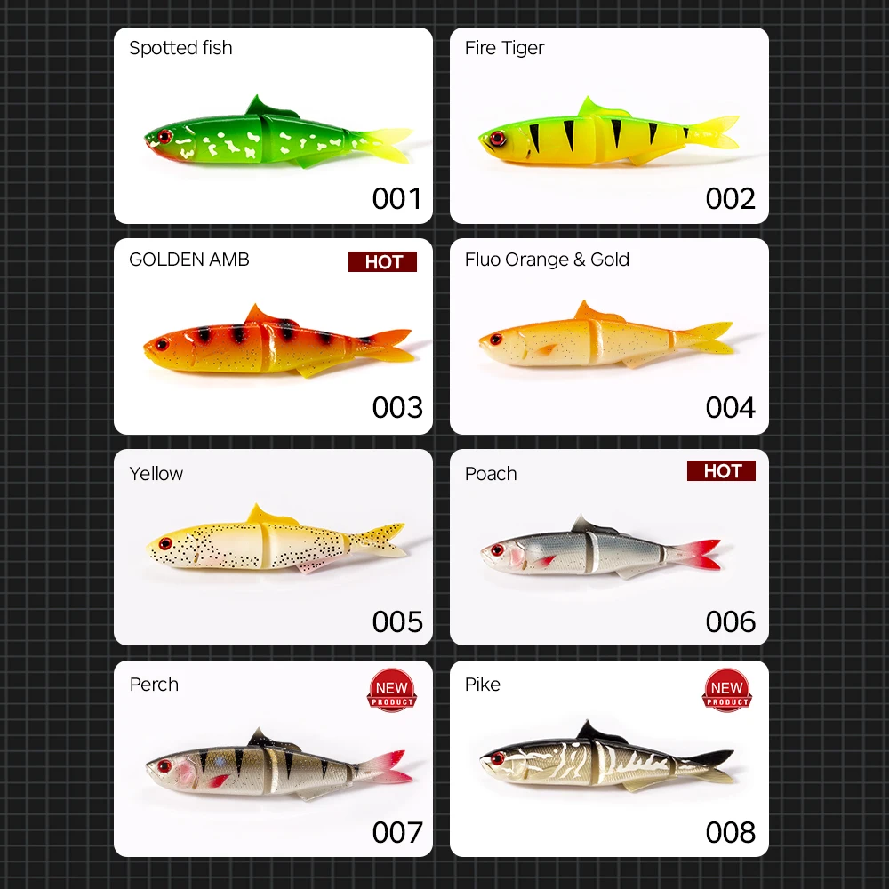 Hunthouse 3PCS Silicone Soft Fishing Lure 120mm 16g Artificial Bait Wobblers Swimbait Tackle For Bass Pike Trout Pesca LW235 view 3