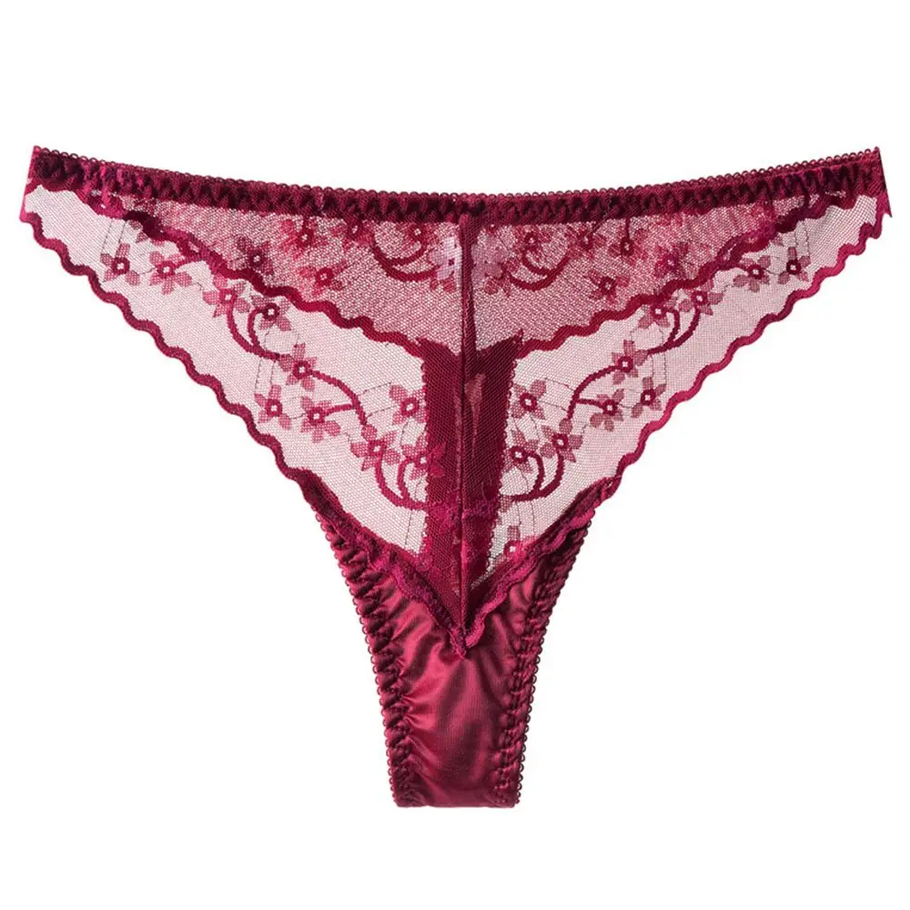 

Seamless Comfortable Fitness Girls Fashion Design G-String Lace Panties Korean Style Underwear Low-Waist Thong Women Lingerie