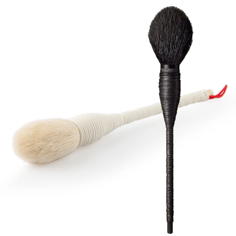 Goat Wool Makeup Brushes Cream for foundation Powder brush Set Soft Face Blush Brush Professional Large Cosmetics Make Up Tools