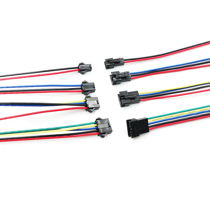 20PCS/LOT 10Pairs 2Pin 3Pin 4Pin 5Pin 6Pin JST LED Connectors Male Female Connector for 3528 5050 RGB RGBW RGBWW LED Strip Light