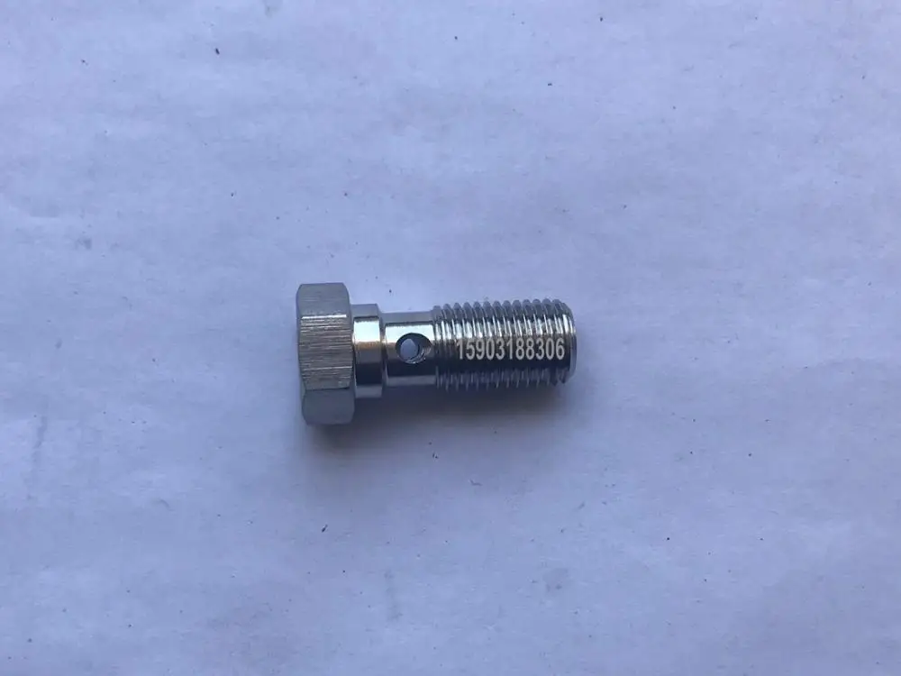 stainless steel 304 banjo single hole bolt Stainless Steel Banjo Bolt Screw