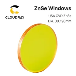 Cloudray Protective Windows 80/90/100mm Diameter 3mm Thickness PVD/CVD ZnSe Material for Protective Laser Head
