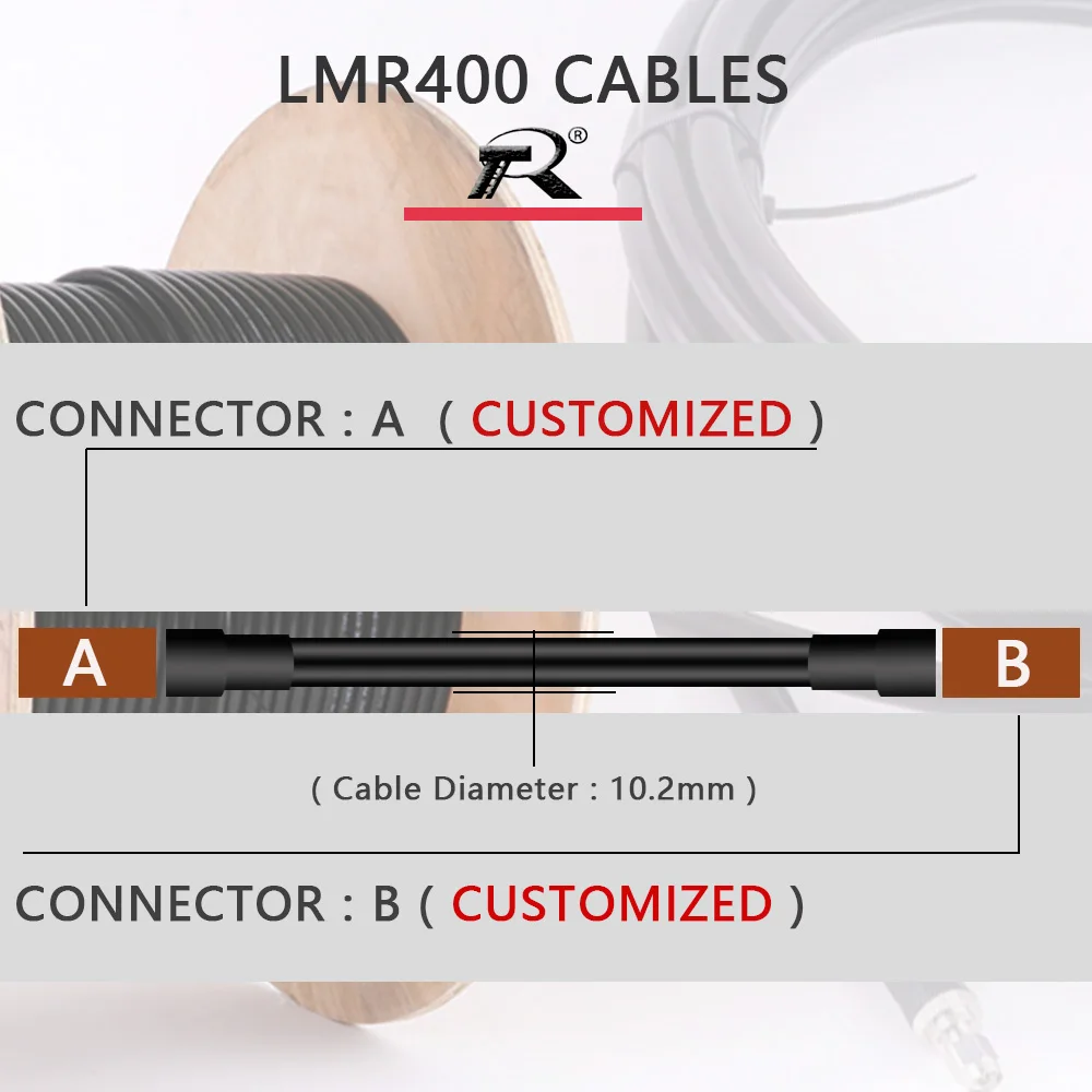 LMR400 Kabel 50 Ohm 50-7 Rf Coaxiale Pigtail Hoge Kwaliteit Lage Verlies Rf Coax Kabel Jumper Cord