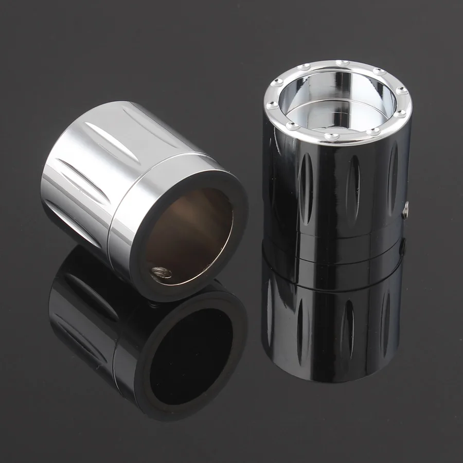 Motociclo del Bicromato di potassio Anteriore Assale Dado Coperture Caps 2pcs Per Harley Sportster XL883 XL1200 Dyna Stradale Bob Touring Softail