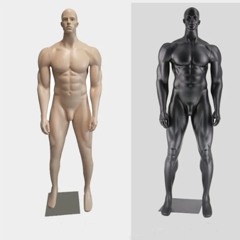 Mannequin Fiberglass Reinforced Plastic Full Body Sports Male Model Muscle Male Standing