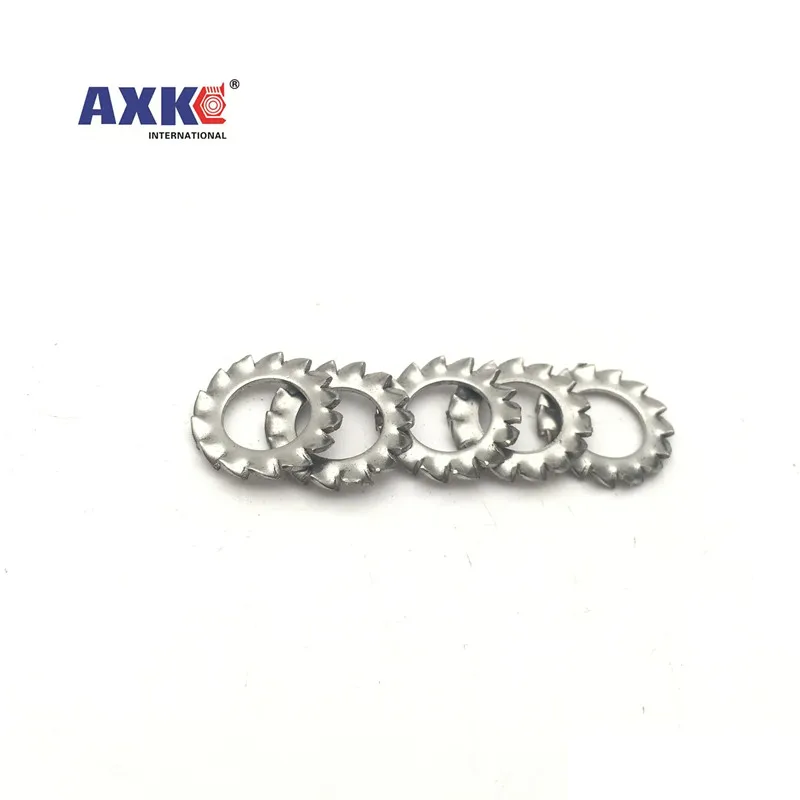 10/50X M2.5 M3 M4 M5 M6 M8 M10 M12 M14 M16 GB862.1 DIN6798A A2 304 Stainless Steel External Toothed Serrated Lock Washer Gasket