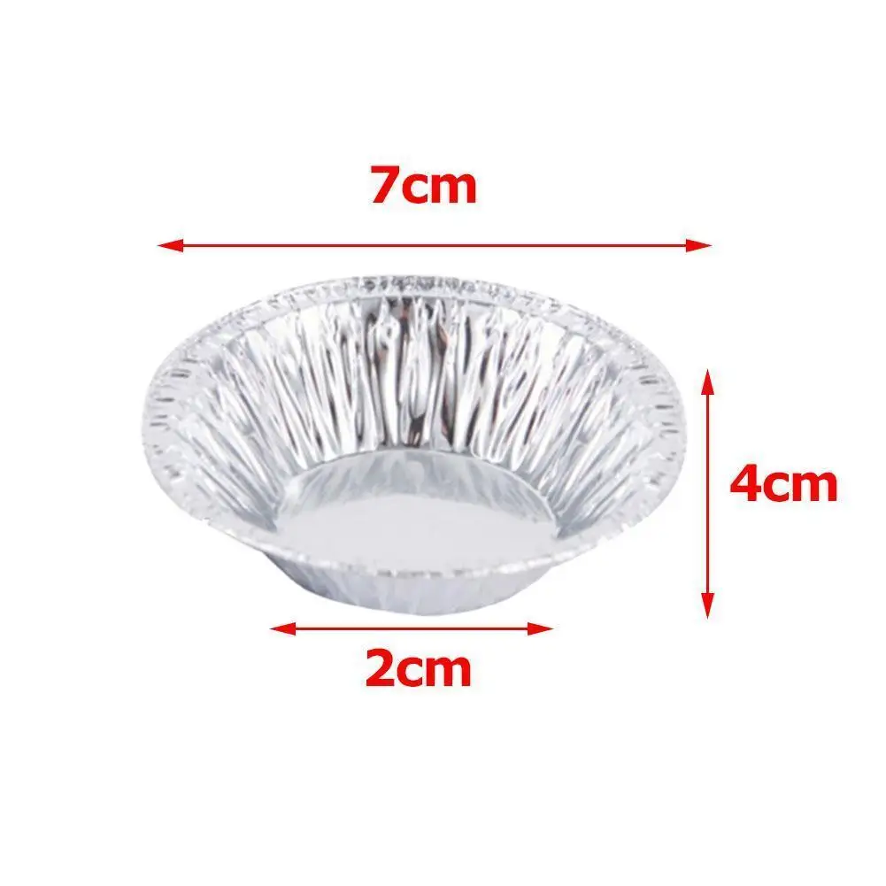 50/100pcs Baking Mold Cookie Muffin Egg Tart Mold  Fresh Disposable Good Tin Foil Cake Cup Round Aluminum Foil Bakin Tools