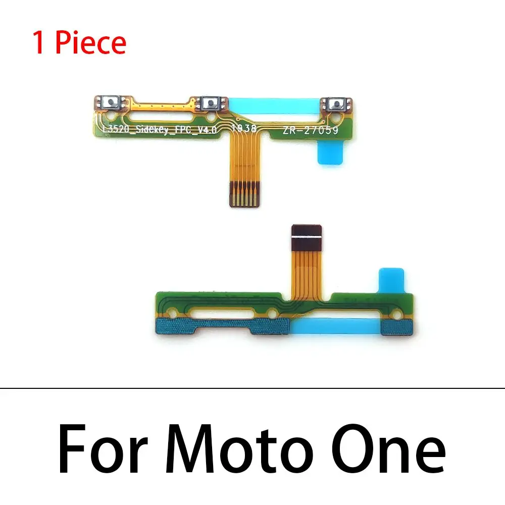 Power Volume Flex For Motorola For Moto One Zoom Hyper Vision Action Macro Fusion Plus / One 5G Power Button Flex Cable