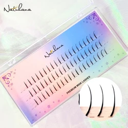 NATUHANA A/M Shape False Eyelashes Premade Russian Volume Fans Individual Lashes Faux 3D Mink Eyelash Extension Makeup Tools