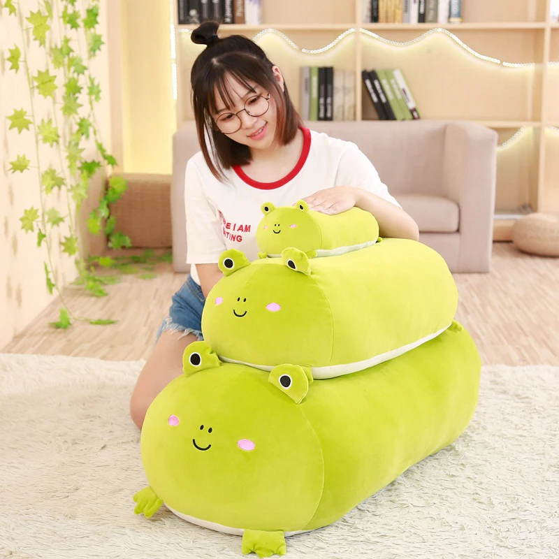 30-90CM Animal Cartoon Pillow Cushion Cute Fat Dog Cat Totoro Penguin Pig Frog Dino Plush Toy Stuffed Lovely kids Birthyday Gift