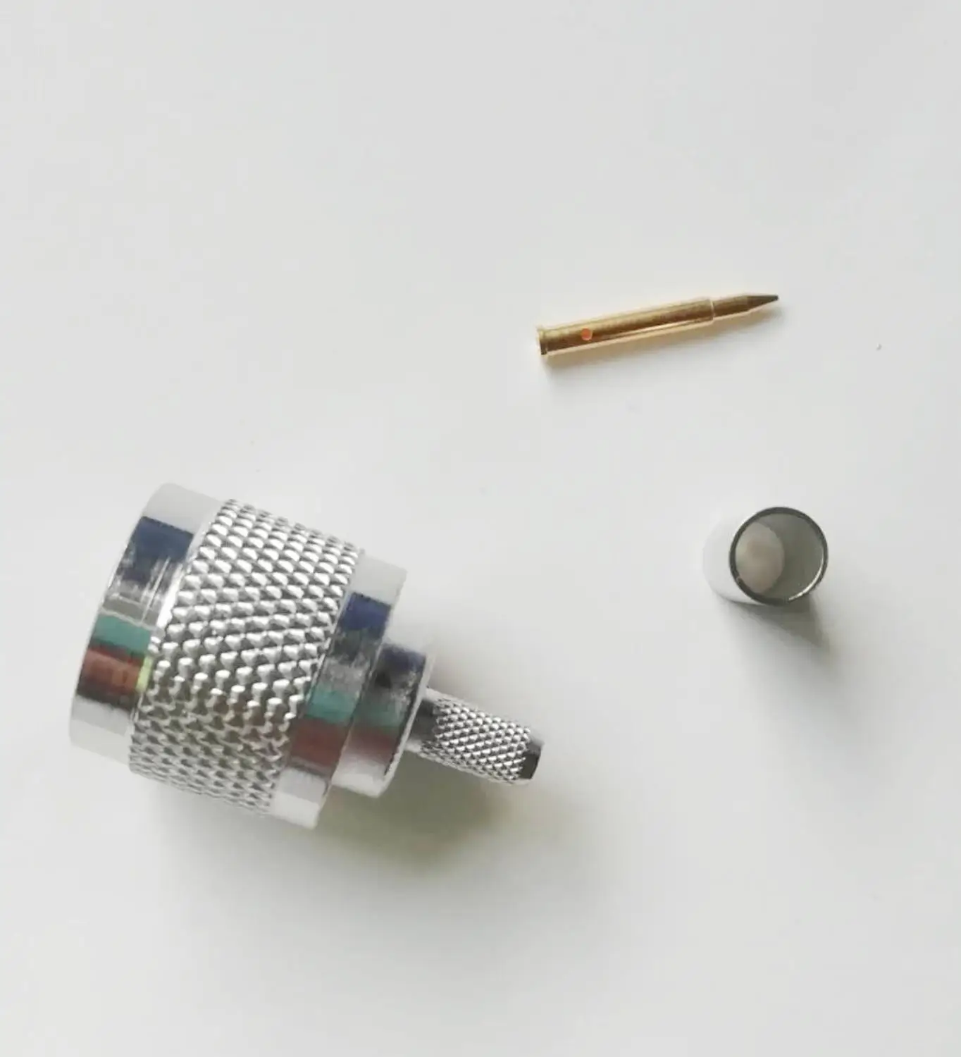 50PCS/LOT N Male Plug Crimp RG58 RG142 RG223 LMR195 SYV50-3 cable RF Connector N-Type 50-3 RF Coaxial adapter - Image 2