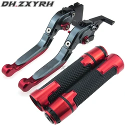 CNC Adjustable Folding Extendable Motorcycle Brake Clutch Levers Handbar End Grips For Gilera GP 800 GP800 2010-2012 2011