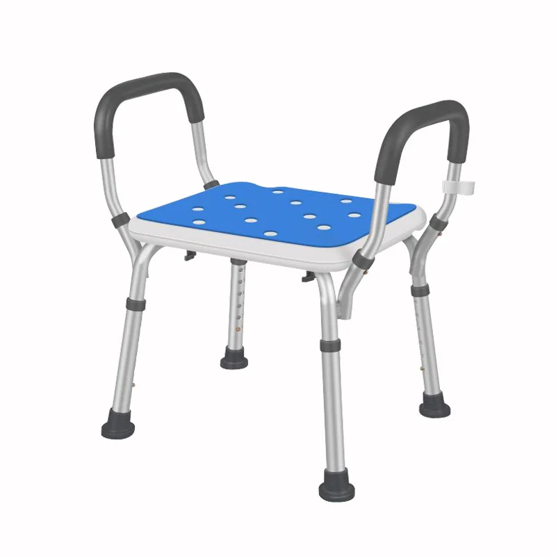 Bathroom Shower Chair Non-slip Adjustable Height Pregnant Woman Old Man Disabled Medical  Bath Tub Seat Aluminum Alloy Stool