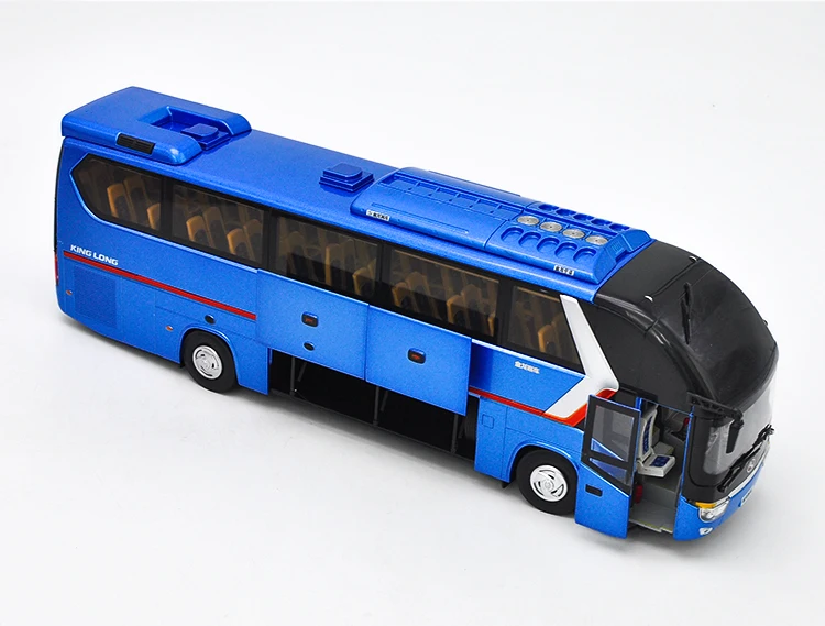 Top Quality Classic 1:38 Xiamen Gold Dragon Longwei Alloy Bus Model with Small Gift