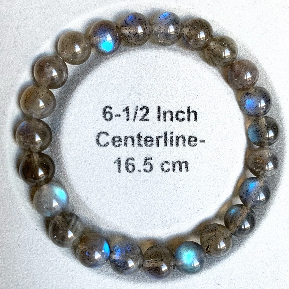 Ruberthen AAA Grade 8 MM Labradorite Bracelet Natural Gemstone Energy Power Bracelet High Quality Handmade Mala Beads Bracelet