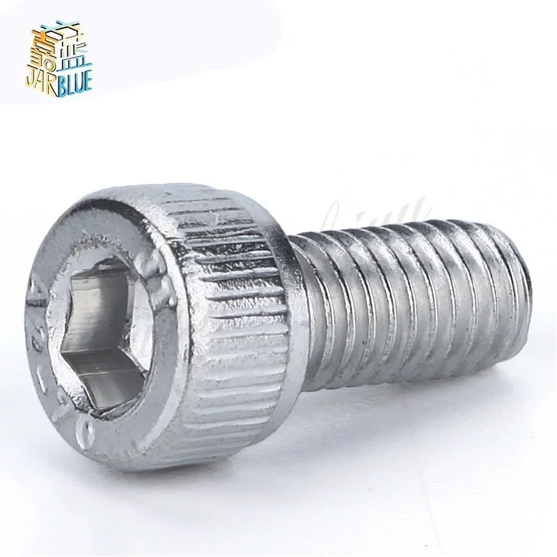 20Pcs M4 M5 M6 DIN912 304 Stainless Steel Hexagon Socket Head Cap Screws Hex Socket Bicycle Bolts