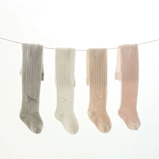 

Summer Thin Mesh Bow Pantyhose Kids Girls Tights Toddler Casual Fashion Princess Soft Cotton Cute Tights For Infant Baby Girl