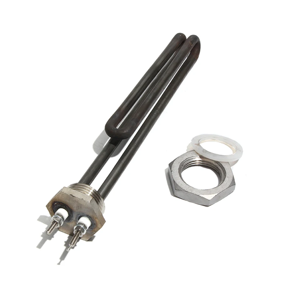 1 Inch BSP/DN25 Thread 304SS Heating Element with Green Oil Handling 1KW/2KW/3KW/4KW Solar Water Heating Element with Nut/Thread