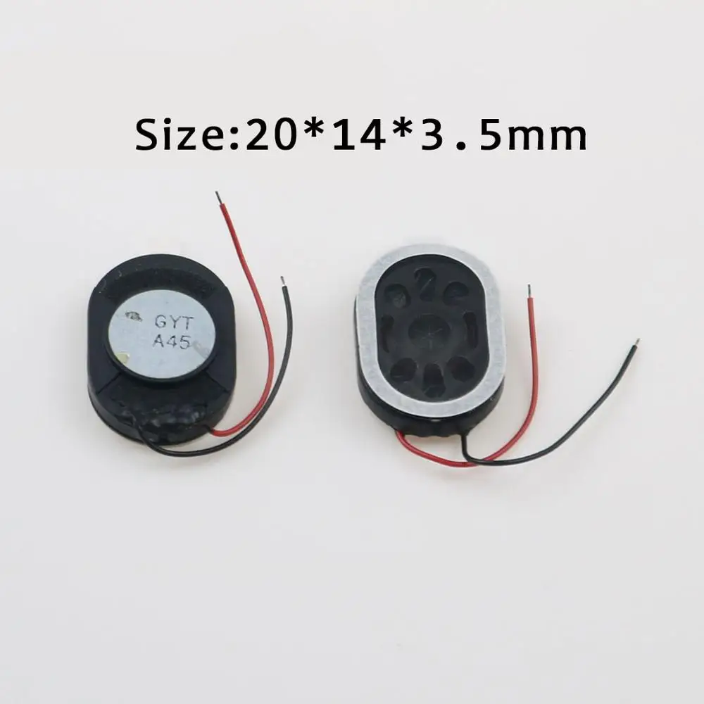 JCD 2Pieces Round Loudspeaker 13 15 17 18 20 23 26 28 30 35 40 mm Buzzer Ringer Speaker Replacement For Cell Phone With Two Line