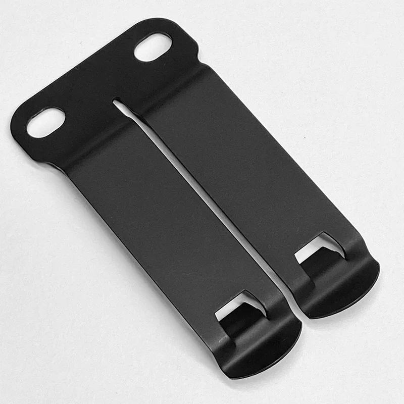 Juego de Clips de cinturón KYDEX de acero inoxidable, pinzas de bolsillo K para cuchillo, Funda de cuero de vaca, accesorios de fabricación DIY, 1 Juego