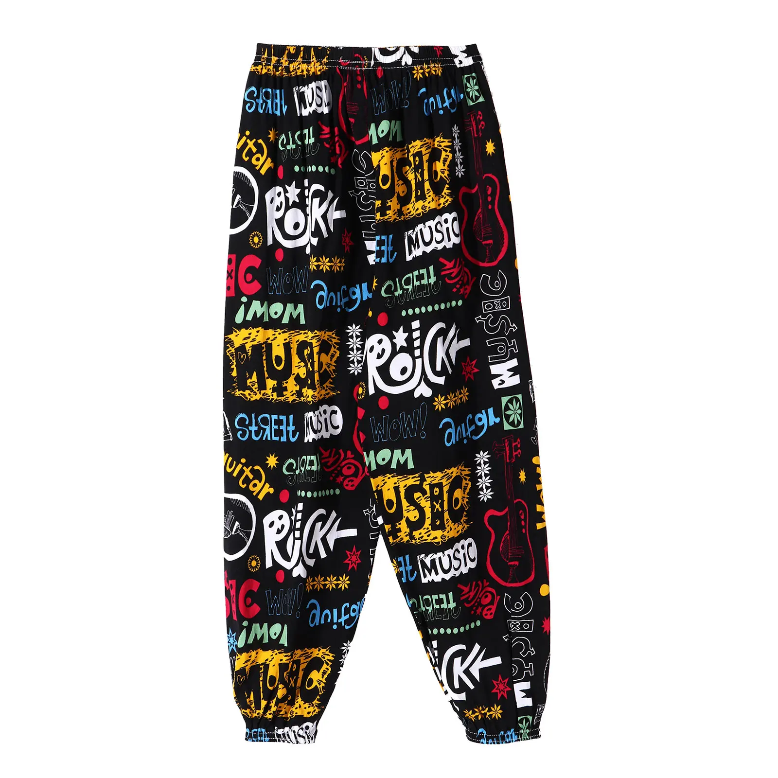 Girls\' Boys\' Hippie Harem Pants Dance Yoga Sport Pilates Bloomers Bottoms Bohemian Beach Summer Holiday Casual Trousers Homewear