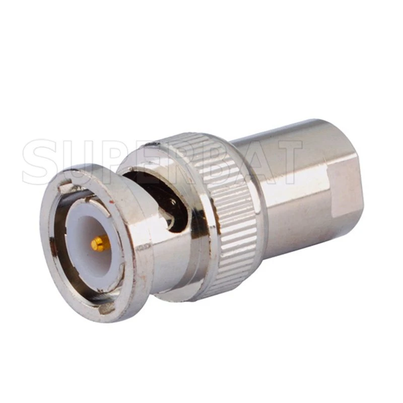 Superbat 5Pcs BNC-FME อะแดปเตอร์ BNC ชาย FME ปลั๊กตรง RF Coaxial Connector