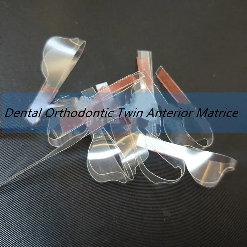 Dental Orthodontic Sectional Contoured Metal Matrice Polyester Matrice Dental Matrix Twin Anterior Dentist Matrix  Material