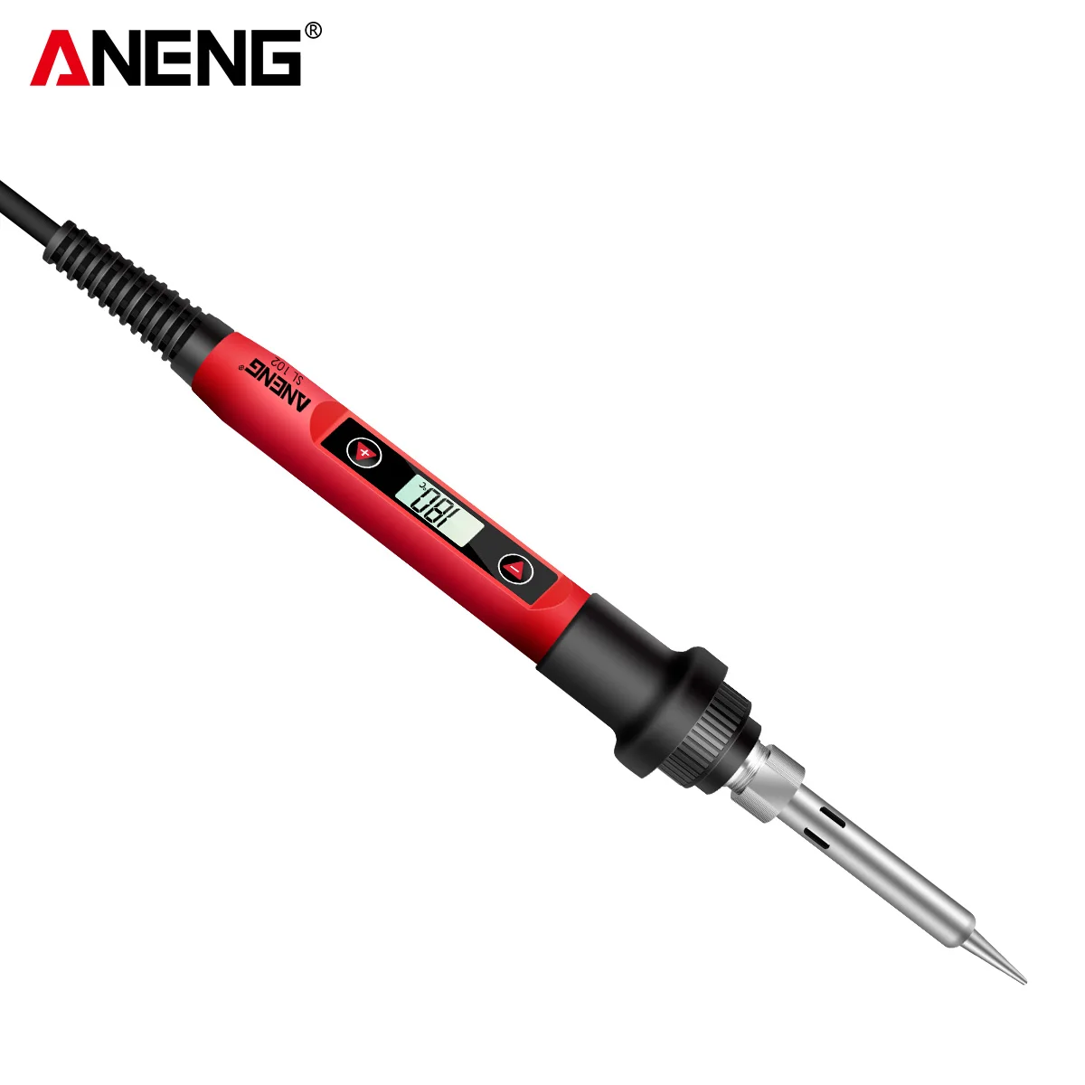 

ANENG Intelligent Soldering Iron Kit Mini Electric Soldering Iron with LCD Display with 5 Iron Heads for Electronic Components