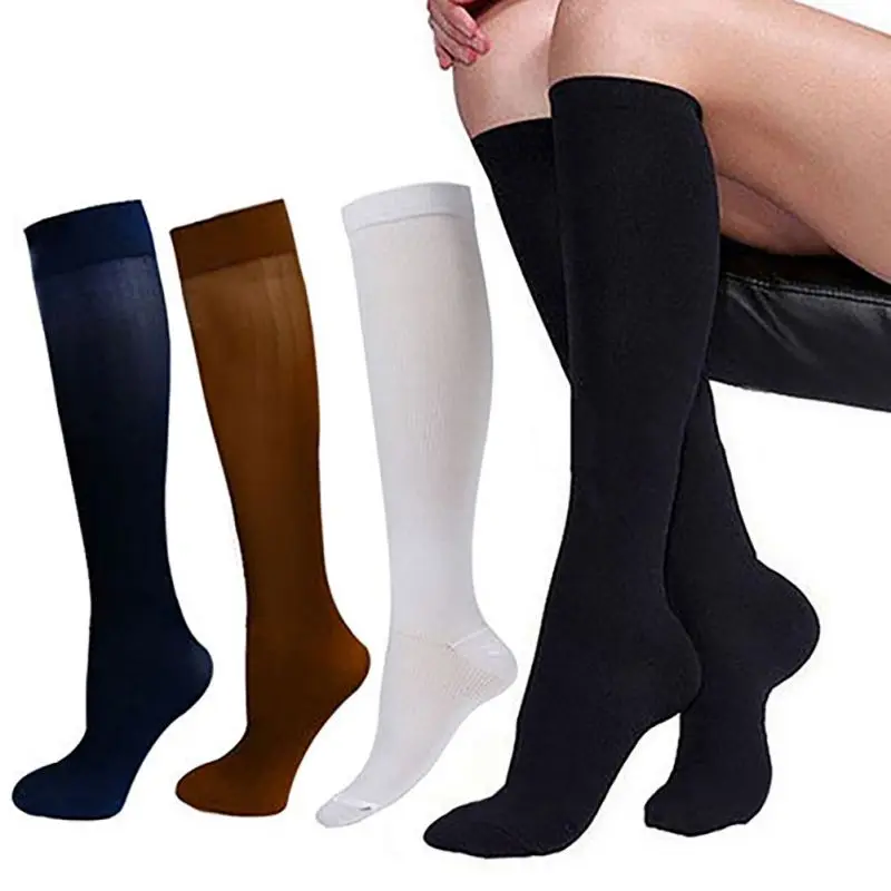 Thigh-High Compression Outdoors Stockings Pressure Nylon Varicose Vein Stocking Travel Leg Relief Pain Support Stocks