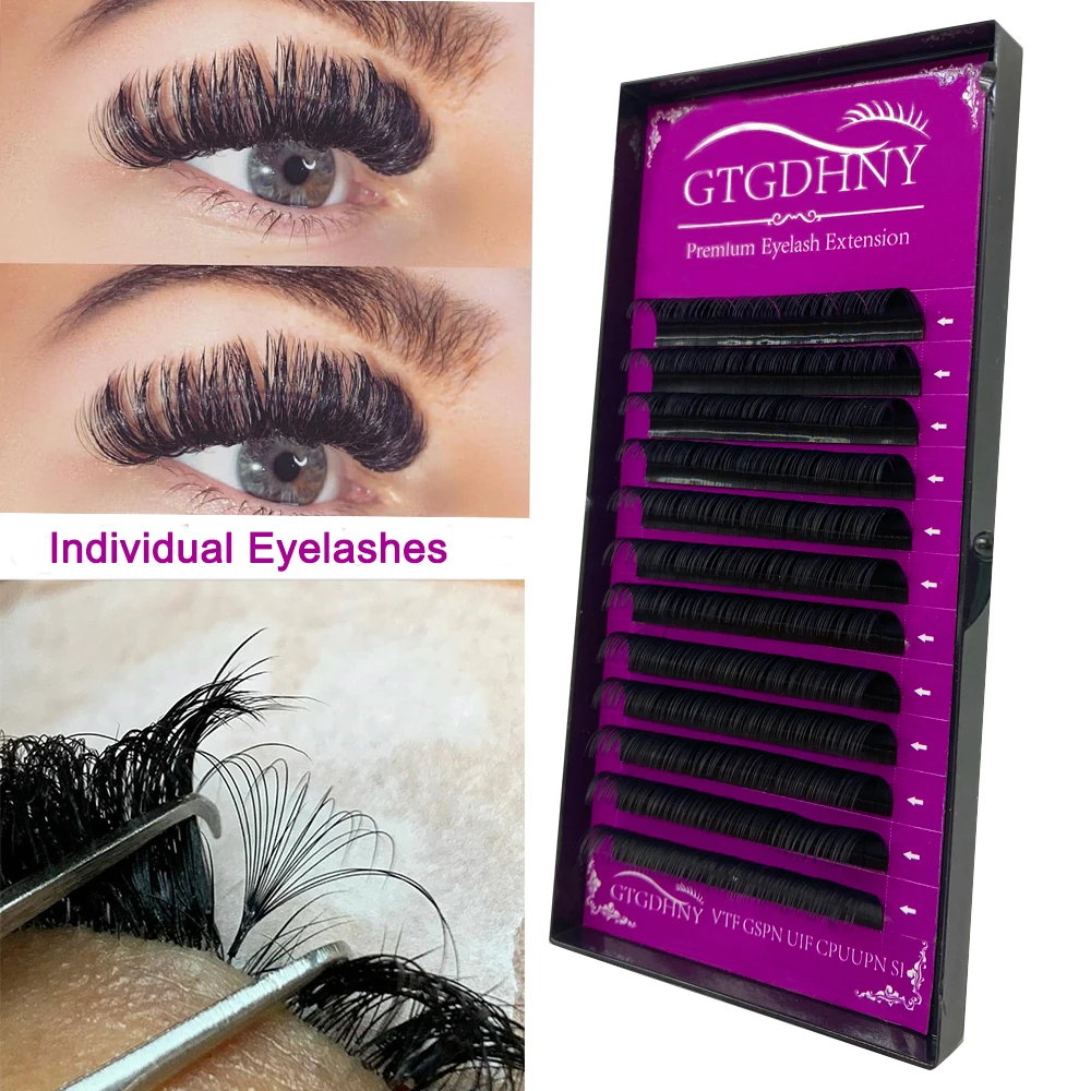 Individual Eyelash Extension Faux Mink False Eyelashes Artificial lashes For Makeup HandMade Natural Lash extension Supplies