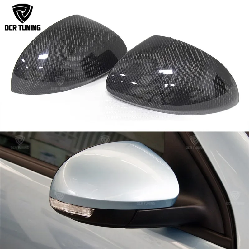 

For Volkswagen VW Tiguan MK1 MK2 Without Lane Assist Replacement Carbon Fiber Rear View Mirror Cover 2009 2016 +