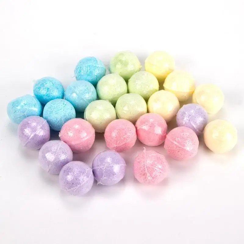 5pcs Bath Salts Ball Handmade Essential Oil Moisturizing Bath Salt Soap Bubble Shower Bombs Ball Body Cleaner Stress Relief Spa