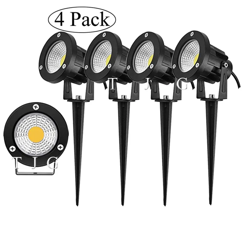 

New Style COB Garden Lawn Lamp Light AC85-265V DC12V Outdoor LED Spike Light 3W 5W 10W Path Landscape Waterproof Spot Bulbs