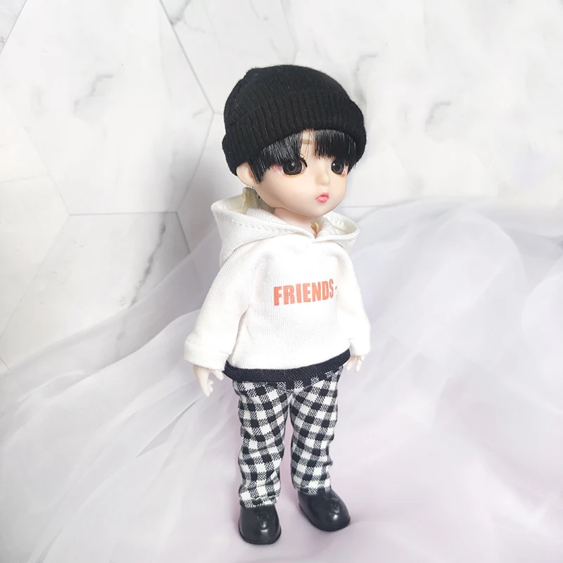 Street Dance of China Wang Yibo Hoodie Star 16cm Figure Doll Toy The Untamed Handwork Sa PX