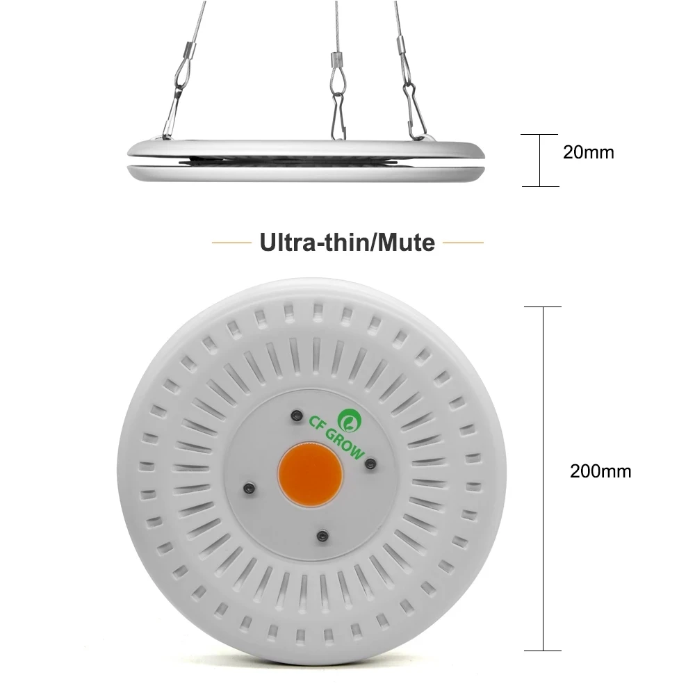 COB LED Grow Light Full Spectrum 100W UFO LED Grow Light Lamp Waterproof IP67 For Vegetable Flower Lndoor Hydroponic Greenhouse