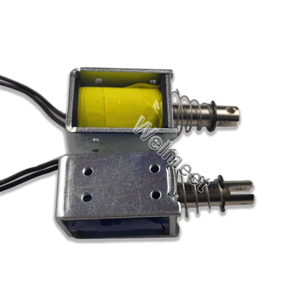 1PCS DC6V 12V 24V Push Type Electromagnet Open Frame Solenoid Magnet 10mm 0.8N
