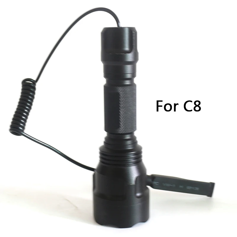 Remote Pressure Switch For A100 V5 C8 Torch LED Light tactical Flashlight torch for hunting for flashlight