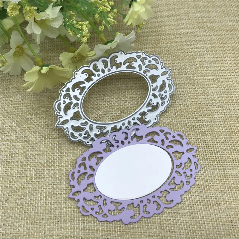 Frame Lace Metal Die Cutting For Household DIY Scrapbooking Photo Album Decorative Embossing Folder Paper Cards