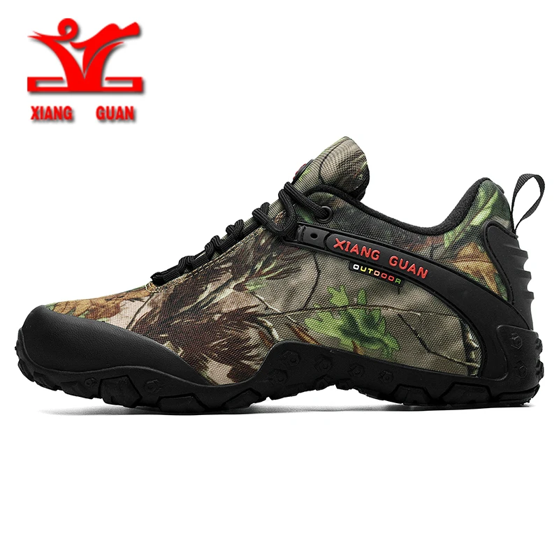 XIANGGUAN men hiking shoes outdoor waterproof hunting shoes camping tactical boots skid wear resistant rock climbing shoes women